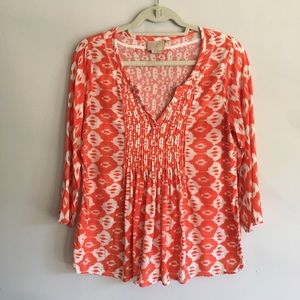 Anthropologie Vanessa Virginia orange top